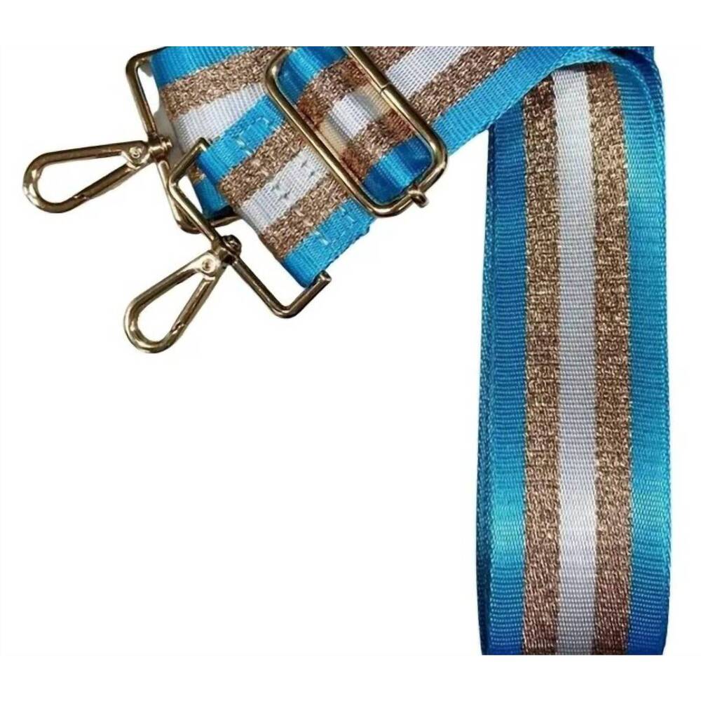 NEW CTHRU women's 5 stripe crossbody adjustable detachable purse strap bag in bl